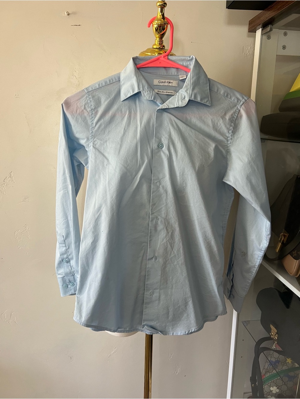 Calvin Klein Light Blue Button-Down Dress Shirt